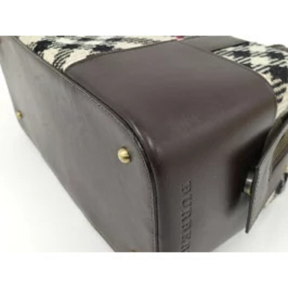 BURBERRY handbag Boston bag Nova Check leather brown - Picture 3 of 9